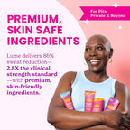Whole Body Deodorant Plus Sweat Control - Smooth Cream Tube (Soft Powder) and Acidified Deodorant Wipes - 24 Hour Odor Control - Aluminum Free. Baking Soda Free. Skin Loving