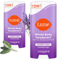 Deodorant Cream Stick - Underarms and Private Parts - Aluminum-Free. Baking Soda-Free. Hypoallergenic. and Safe For Sensitive Skin - 2.2 Ounce (Pack of 2) (Lavender Sage)