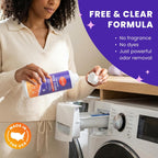 Laundry Stink & Stain Eraser - Detergent Booster & Sink Soak - Eliminates Body Odor In Clothes - Odor Blasting Enzyme Blend - Make Your Detergent Work Better - Free & Clear - 8 fl oz (2 Pack)