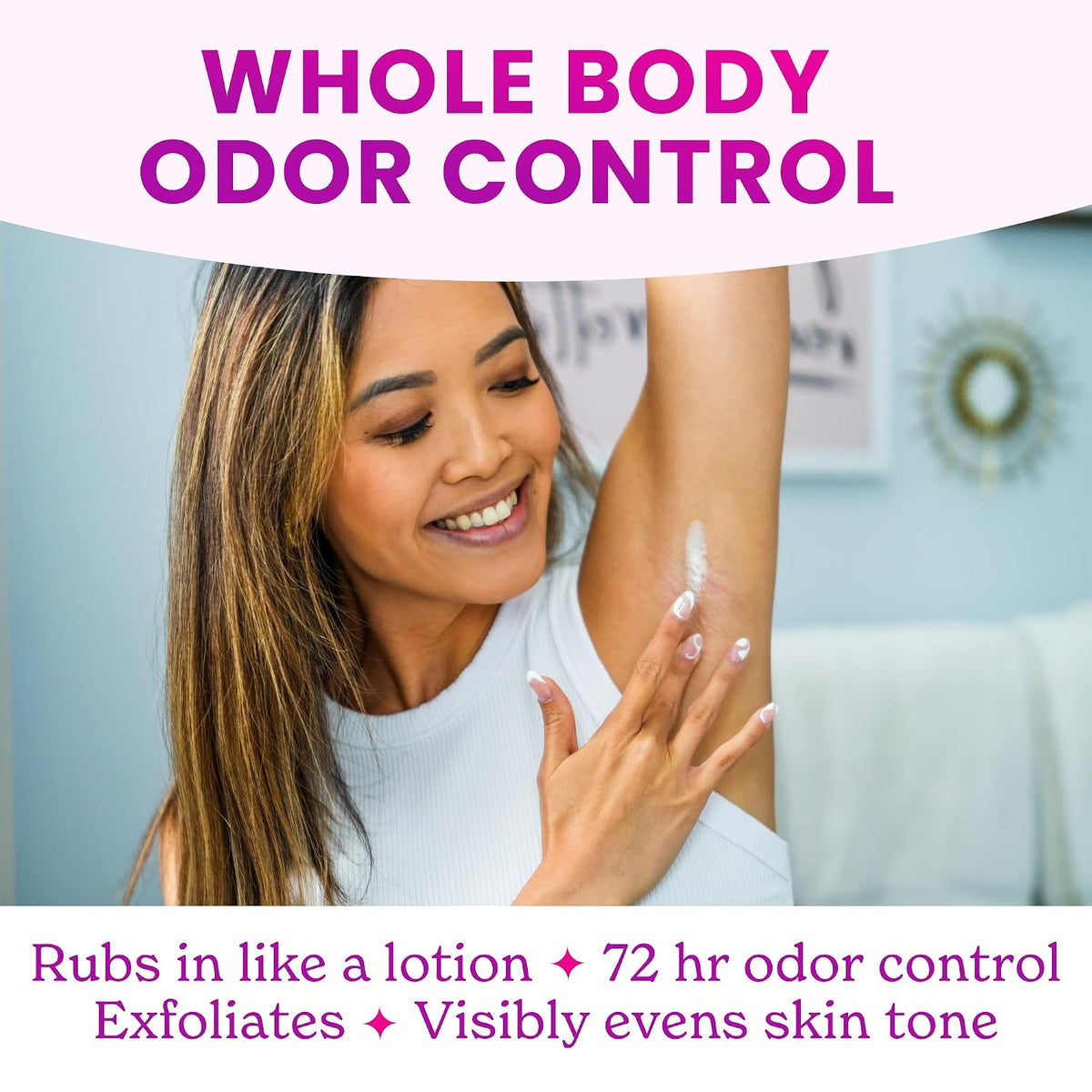Whole Body Deodorant - Mini Travel Size Invisible Cream Tube - Trial Size - 72 Hour Odor Control - Doctor Developed - Aluminum Free. Baking Soda Free - .5oz (Pack of 2) (Clean Tangerine)