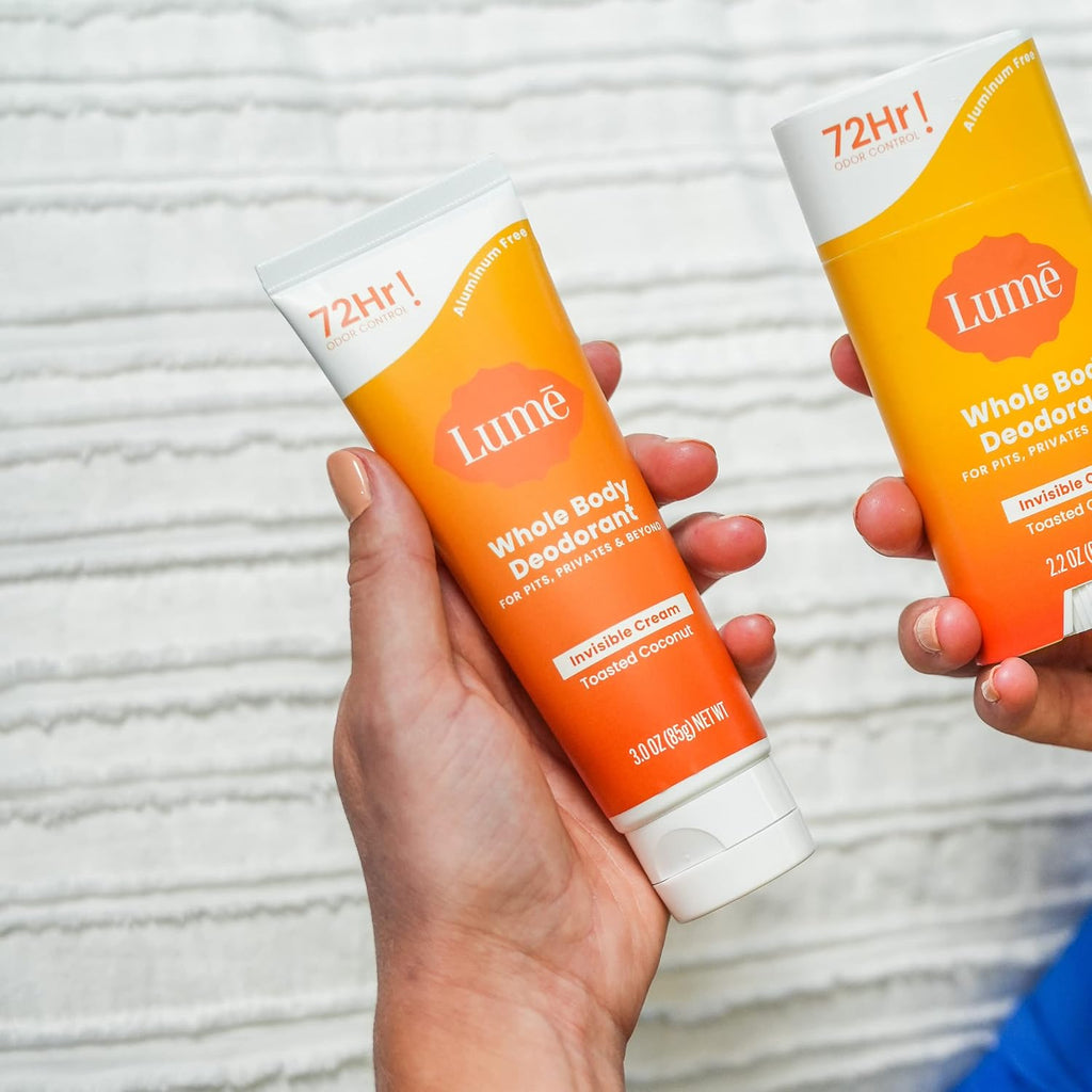 Whole Body Deodorant - Invisible Cream Tube - 72 Hour Odor Control - Aluminum Free. Baking Soda Free. Skin Safe - 3.0 ounce (Toasted Coconut)