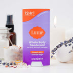 Whole Body Deodorant - Smooth Solid Stick - 72 Hour Odor Control - Aluminum Free. Baking Soda Free and Skin Loving - 2.6 Ounce (Pack of 3) (Lavender Sage)
