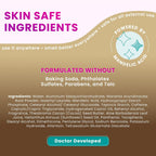 Whole Body Deodorant - Invisible Cream Tube - 72 Hour Odor Control - Doctor Developed - Aluminum Free. Baking Soda Free and Skin Loving - 3.0 Ounce (Vanilla Bliss)