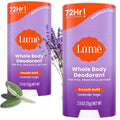 Whole Body Deodorant - Smooth Solid Stick - 72 Hour Odor Control - Aluminum Free. Baking Soda Free and Skin Safe - 2.6 Ounce (Pack of 2) (Lavender Sage)