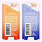 Whole Body Deodorant - Invisible Cream Stick - 72 Hour Odor Control - Doctor Developed - Aluminum Free. Baking Soda Free and Skin Loving - 2.2 Ounce (2 pack) (Soft Powder & Clean Tangerine)