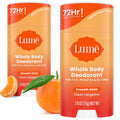 Whole Body Deodorant - Smooth Solid Stick - 72 Hour Odor Control - Aluminum Free. Baking Soda Free and Skin Safe - 2.6 Ounce (Pack of 2) (Clean Tangerine)