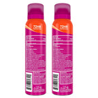 Deodorant Plus Sweat Control - Invisible Spray - Extra Strength Antiperspirant For Underarms - 72 Hour Odor And Sweat Control - Baking Soda Free - 2 Pack (Clean Tangerine)